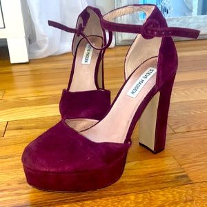 Steve Madden Cordial Purple Suede Heel